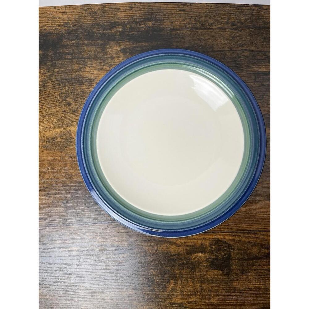 Pfaltzgraff Ocean Breeze Sandwich Salad Plate 8" Blue‎ Green Teal Stoneware USA